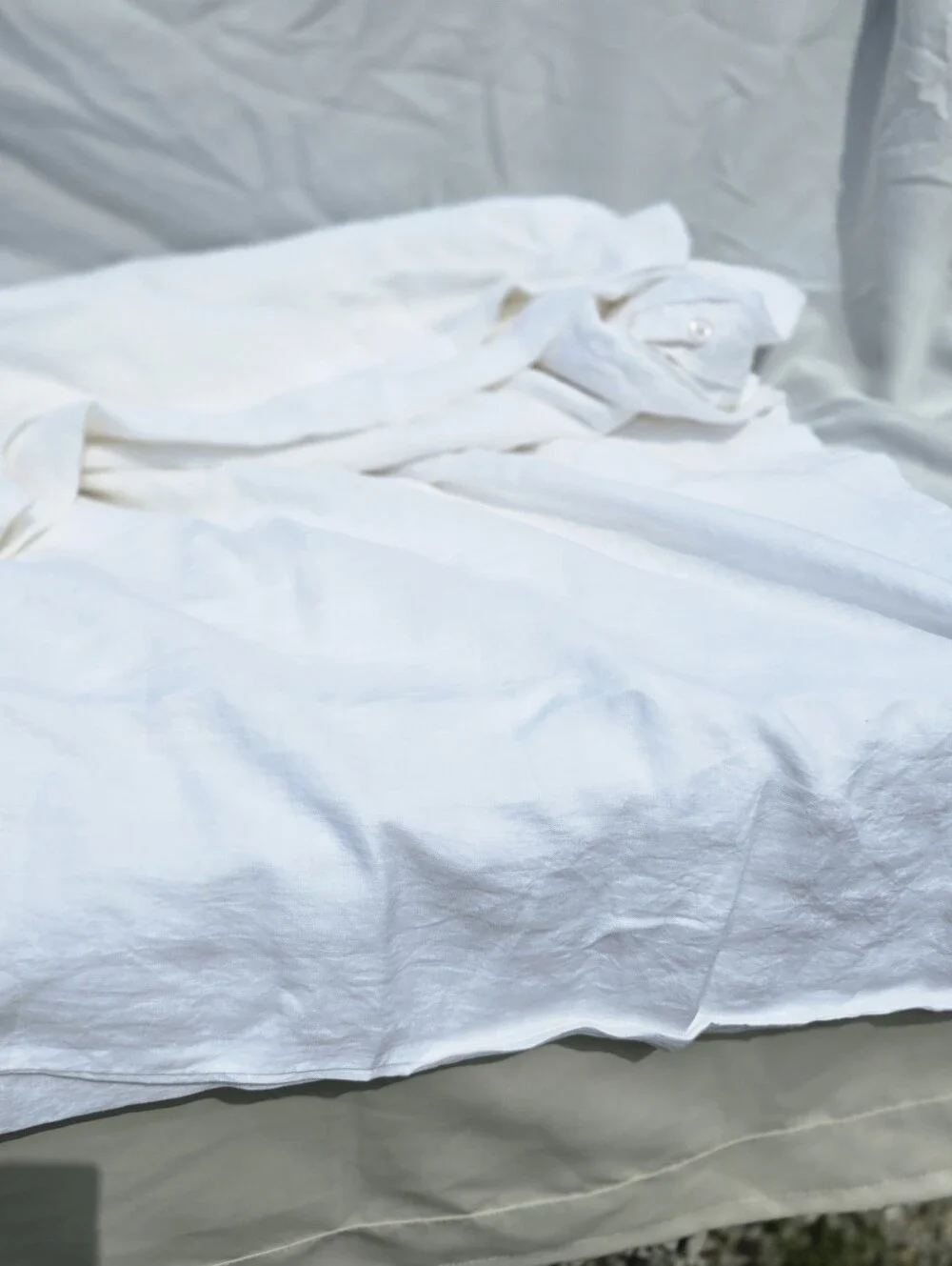 New Quince 100% European Linen Duvet Cover King/cali King White